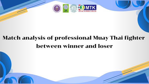 Match analysis of professional Muay Thai fighter between winner and loser 